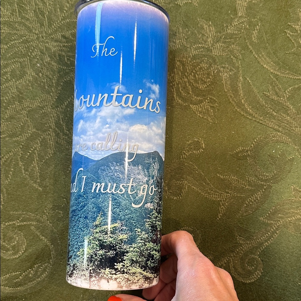 20 ounce skinny Tumbler Adirondack Mountains Travel Tumbler misprint gift ADK 46